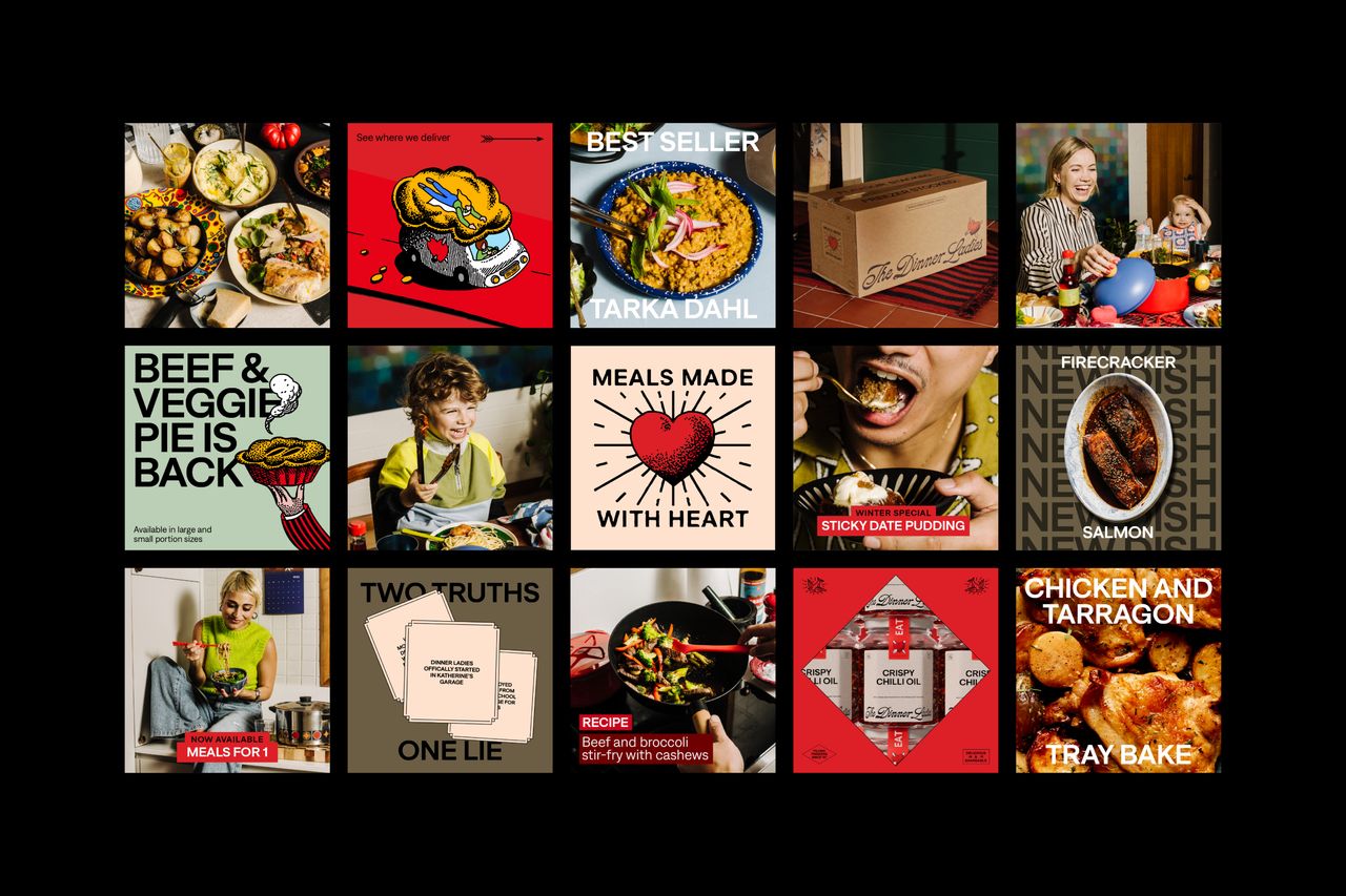 The Dinner Ladies branding campaign