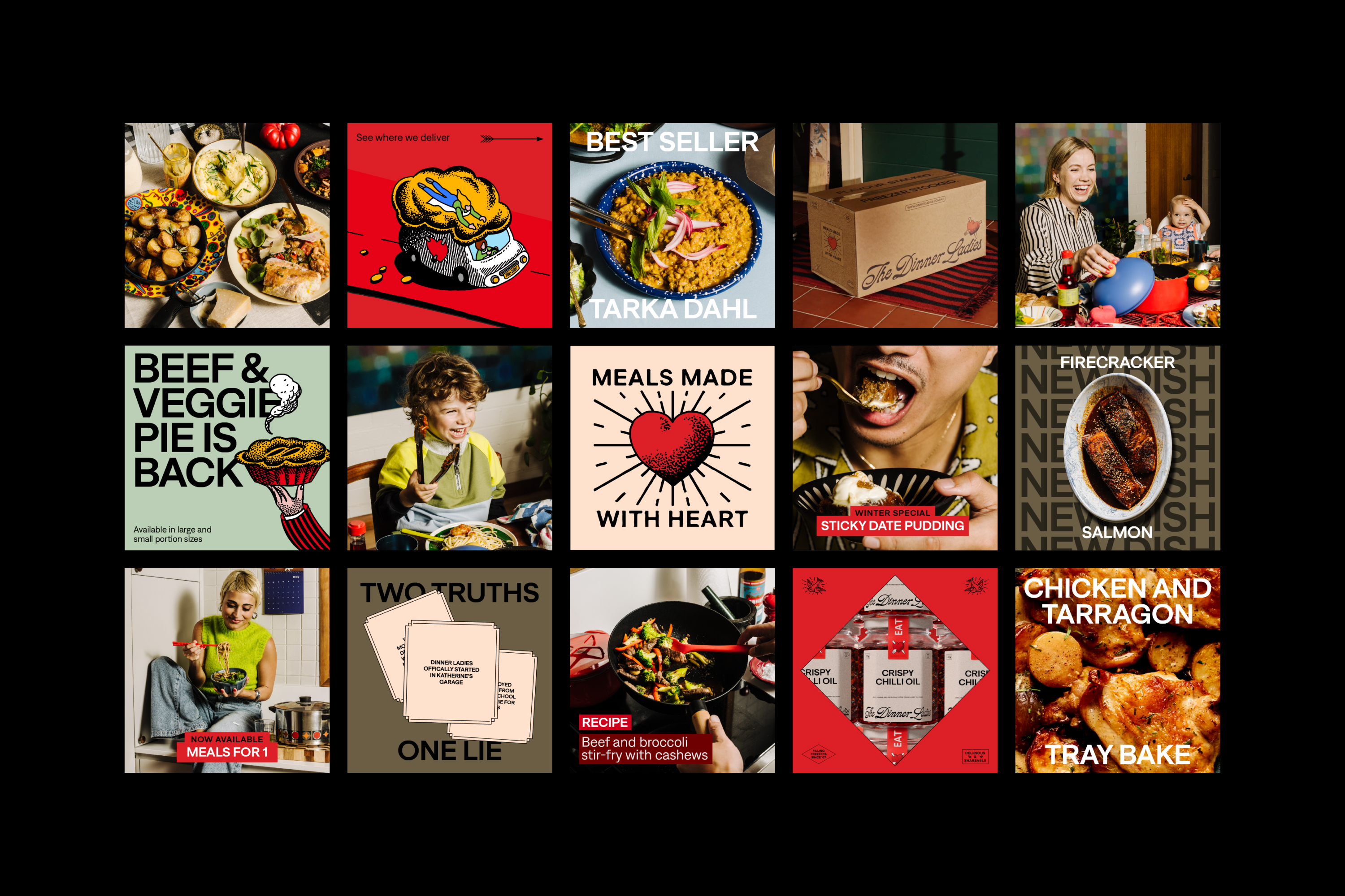 The Dinner Ladies branding campaign