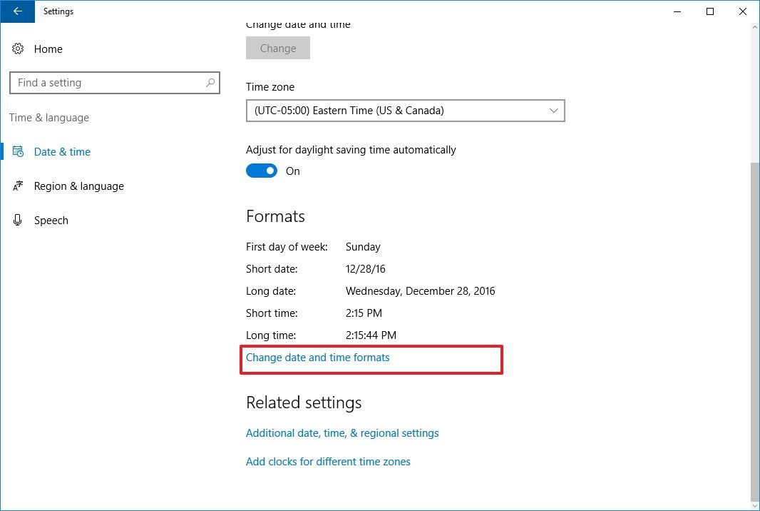 How To Change Date And Time Formats On Windows 10 