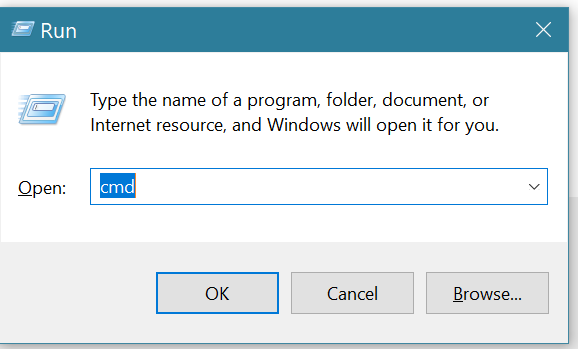 Launch Windows command prompt