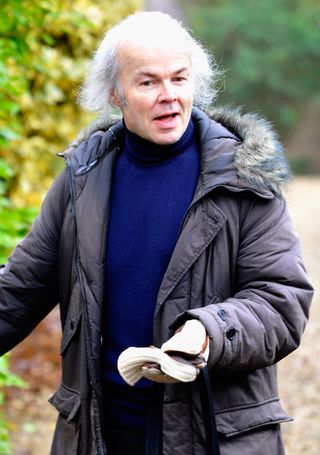 Christopher Jefferies outside Joanna Yeates flat in December in 2011