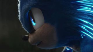 Sonic the Hedgehog glowing