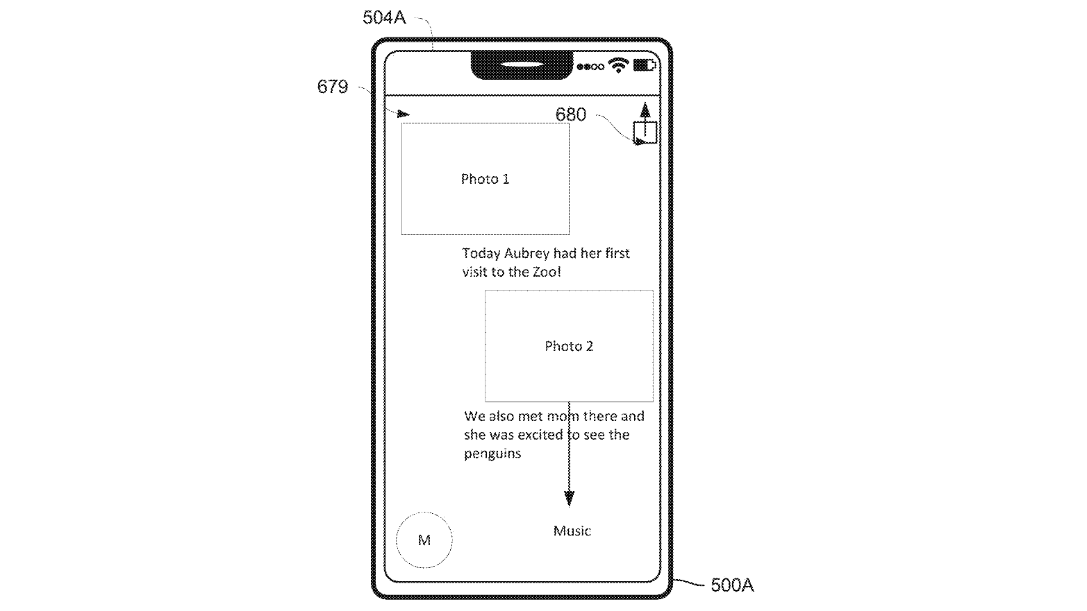 Screenshots from the magazine patent