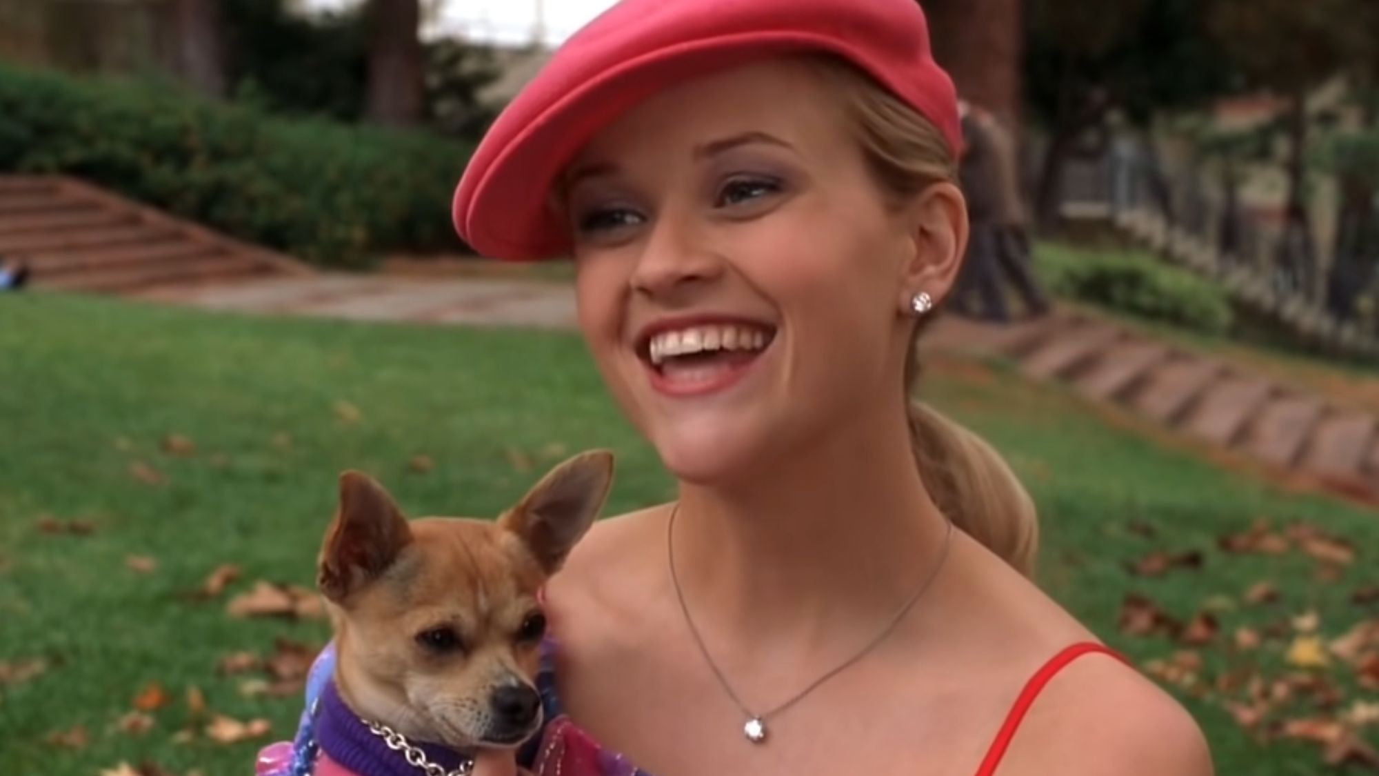 Reese Witherspoon as Elle Woods in Legally Blonde.