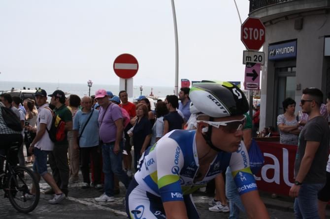 Most of Orica-Greenedge&rsquo;s riders opted for the Scott Vanish Aero helmet the company first unveiled in Milan-Sanremo.
