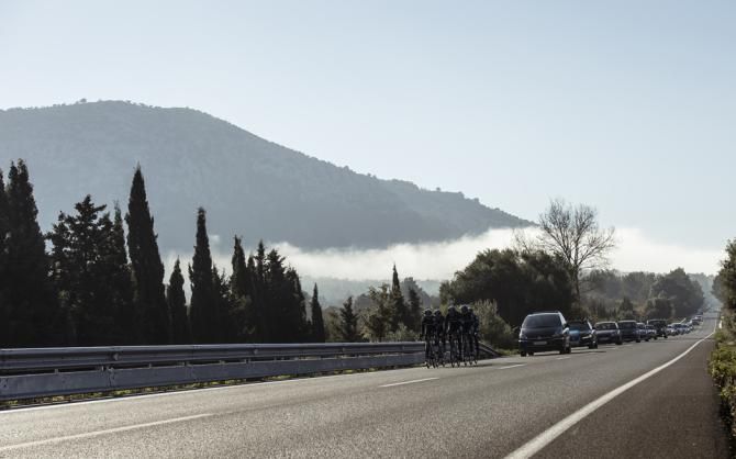 Winter training camp for Team Sky in Mallorca
