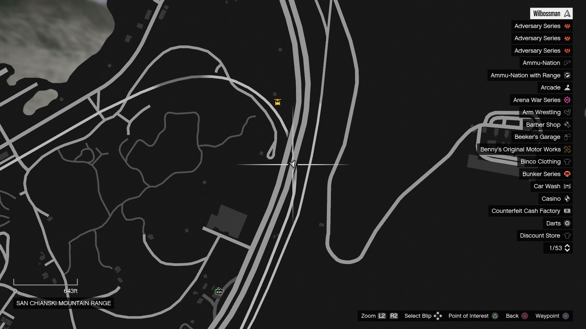GTA Online Serial Killer Clue 5B – mapa Czarnej furgonetki