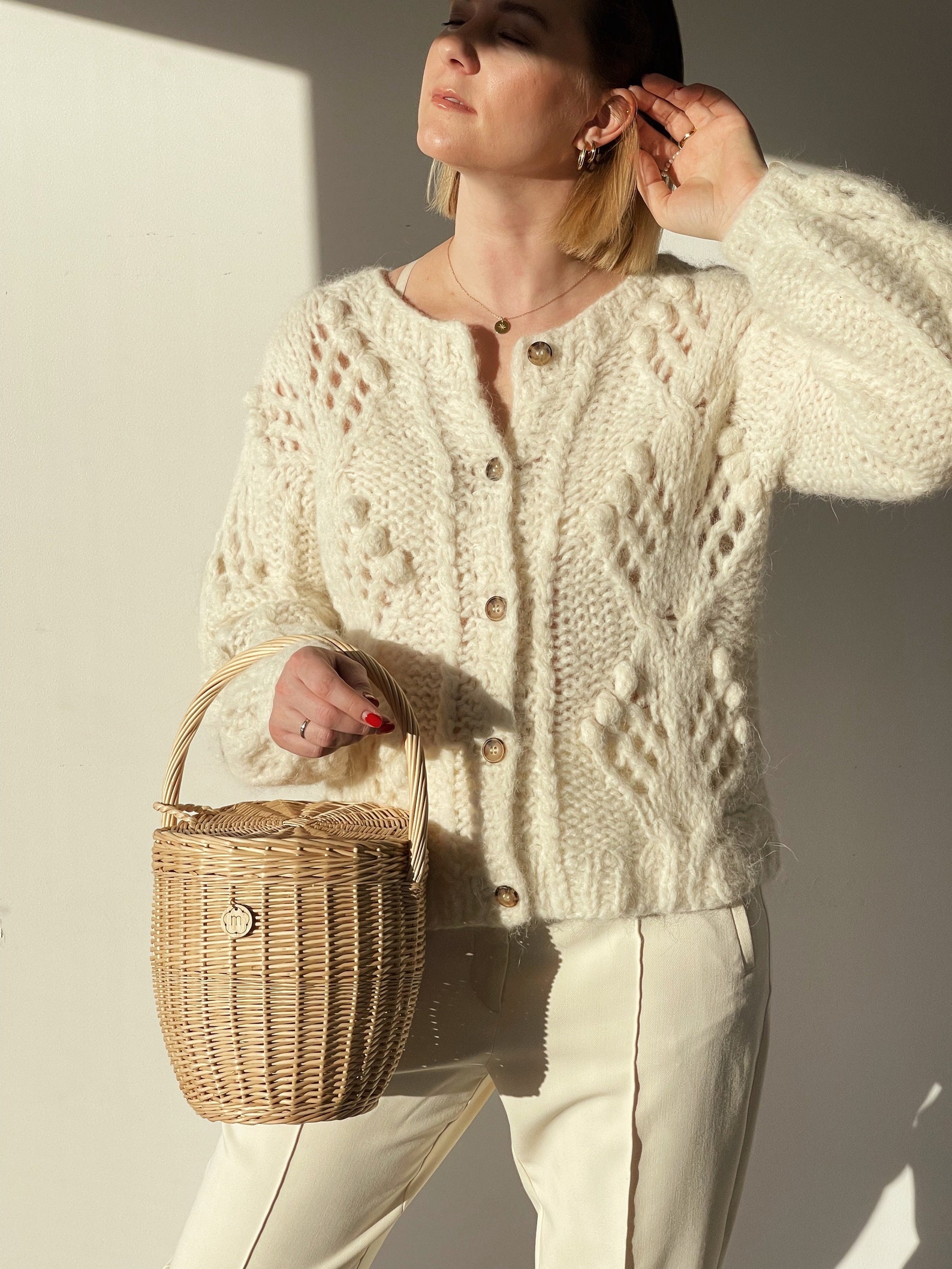 Etsy, Jane Birkin Basket with Lid