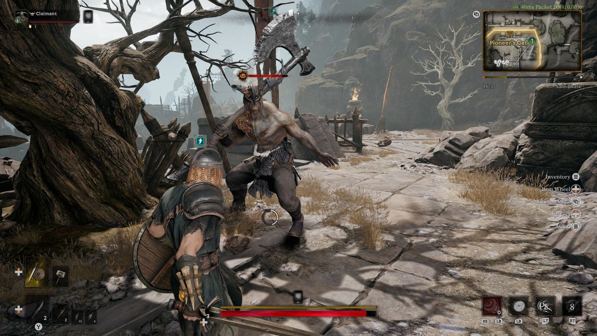 A series of images showing the various systems and mechanics in Mistfall Hunter, an extraction shooter ARPG by Bellring Games.