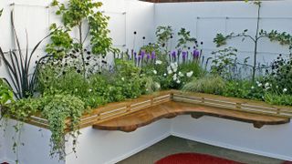 Raised flower beds