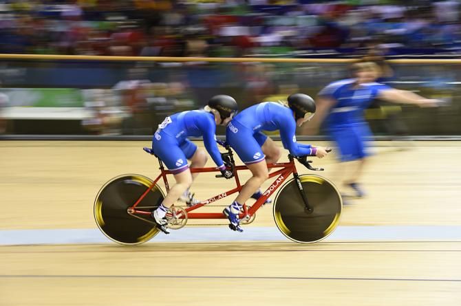 Aileen McGlynn and Louise Haston (Scotland) ride to silver