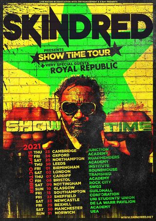 Skindred tour poster