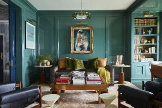 Summer Thornton teal traditional living room