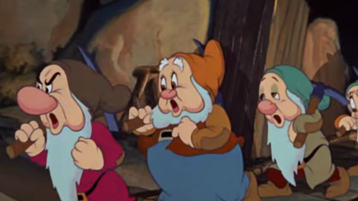 The Dwarfs in Snow White.