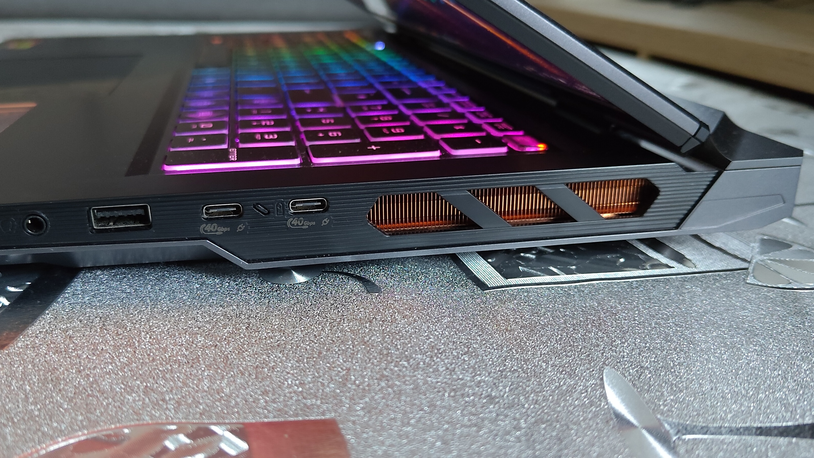 Ports on the MSI Vector A18 HX A9W