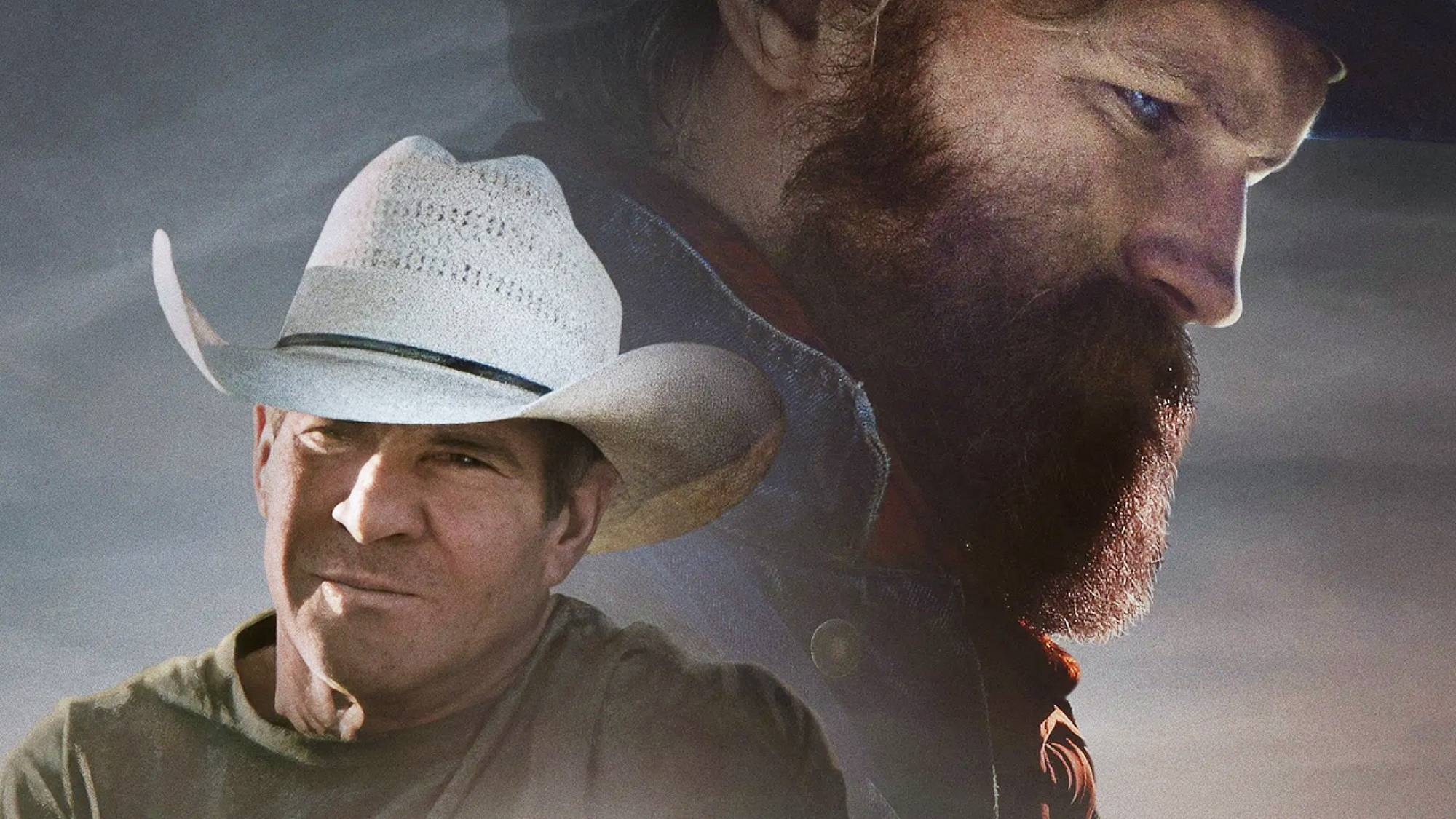 Dennis Quaid and Wyatt Russell in poster for "Broke" (2025)