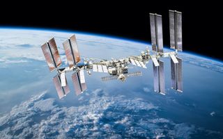 The international space station.