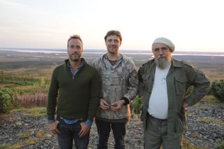 Ben, Nikita and Sergey in Ben Fogle: New Lives in the Wild