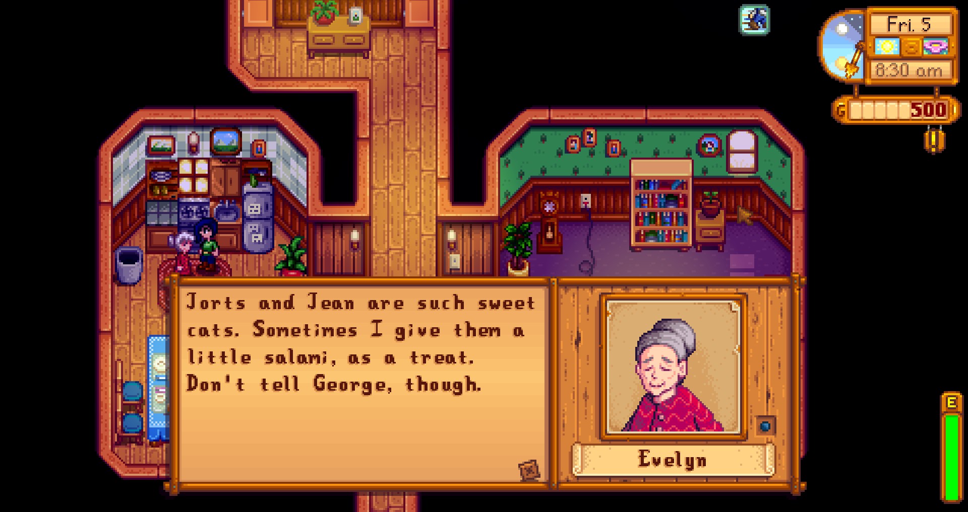 Stardew Valley: Jorts and Jean the Helper Cats mod