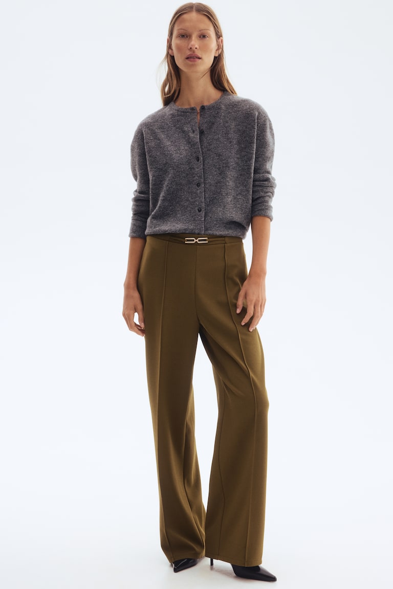 Belt-Detail Trousers