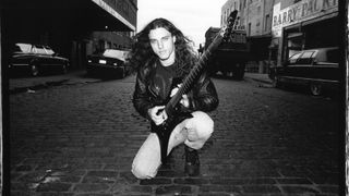 Portrait of Death's Chuck Schuldiner in 1995 