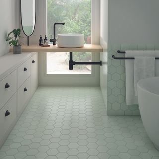 Green bathroom ideas