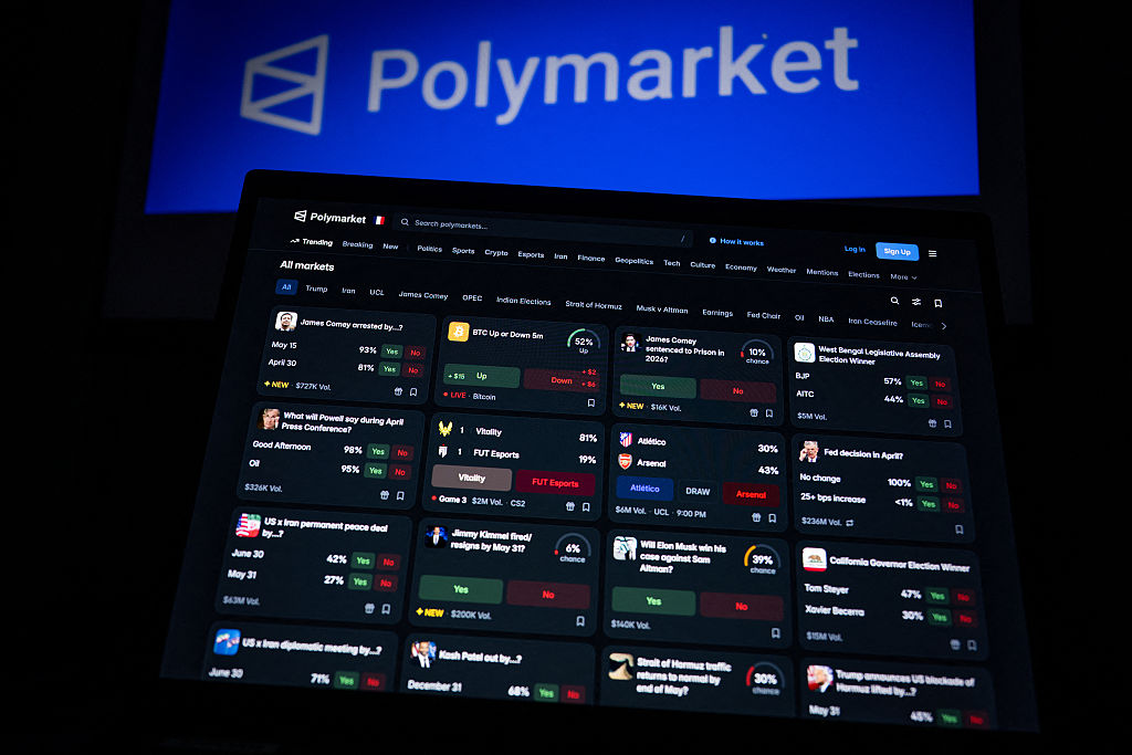 US cryptocurrency based prediction market platform Polymarket