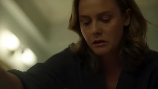 Alicia Silverstone in the trailer for American Horror Stories.