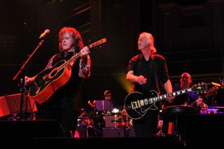 Donovan and Jimmy Page perform June 3, 2011, at London's Royal Albert Hall.