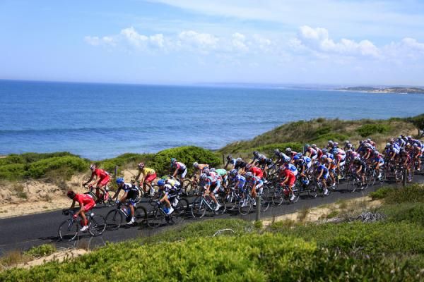 Drapac were active at the front all day as they worked to protect the lead of Pollock.
