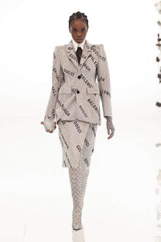 Look 43 from Gucci Aria collection on April 15, 2021 in Rome, Italy.