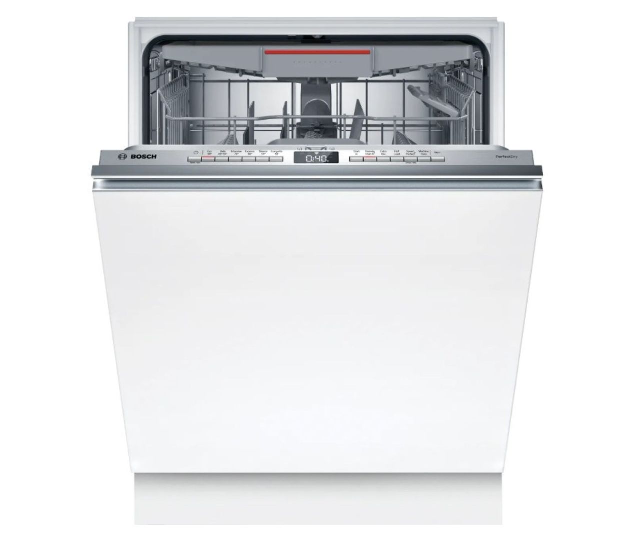 Bosch Series 6 SMV6ZCX10G Wifi Connected Fully Integrated Full Size Dishwasher large product cut out on white background