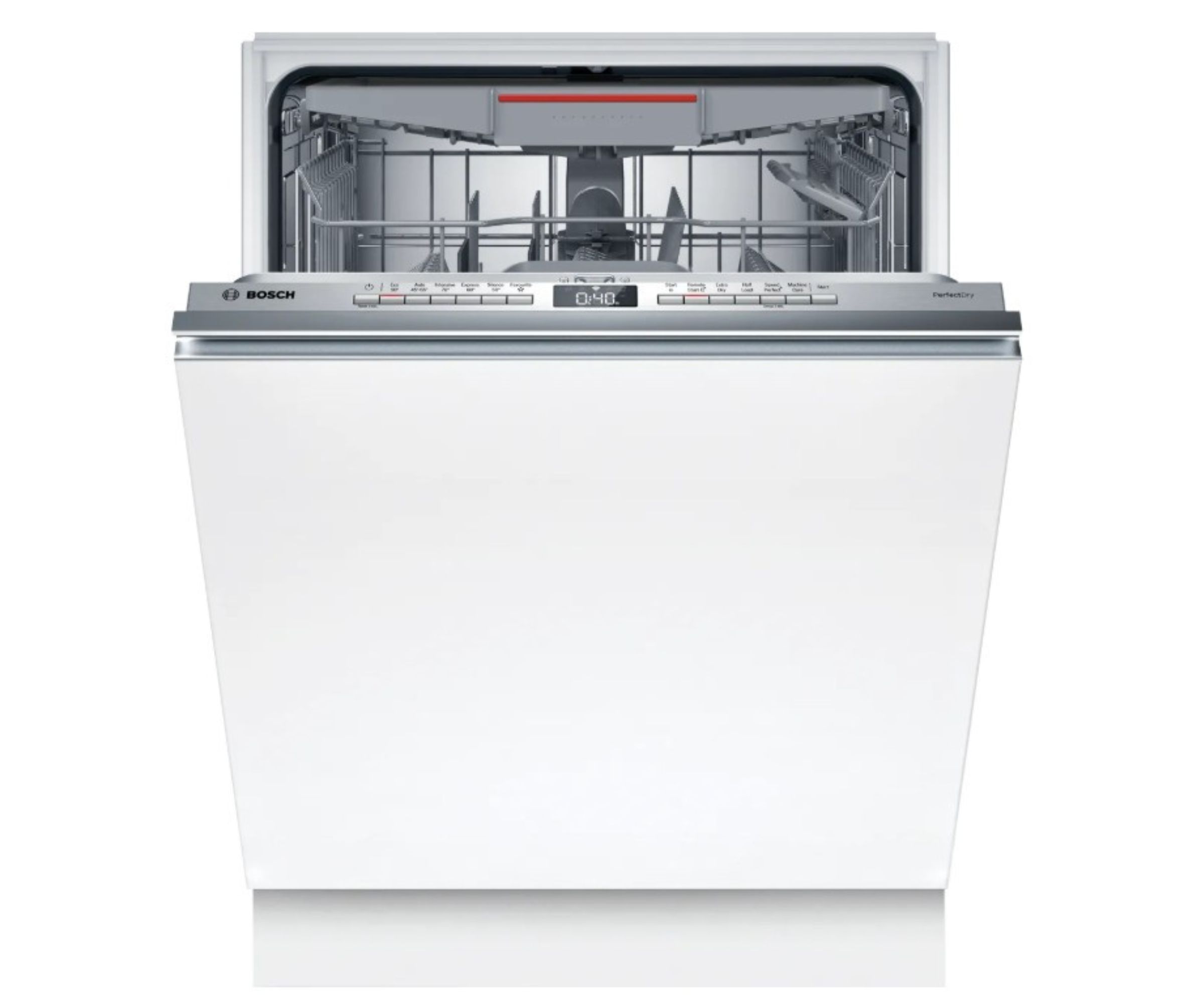 Bosch Series 6 SMV6ZCX10G Wifi Connected Fully Integrated Full Size Dishwasher large product cut out on white background