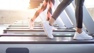 Is the treadmill good for losing weight? Image of people using treadmills at a gym