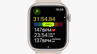 watchOS 9 running on an Apple Watch