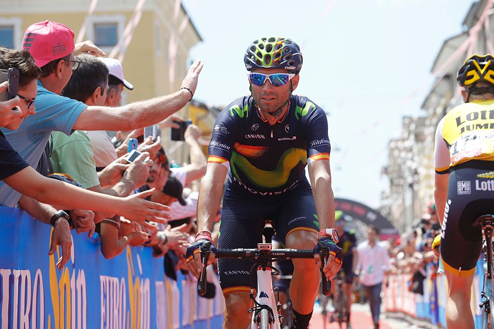 Alejandro Valverde (Movistar) at the start of stage 13 Giro d'Italia