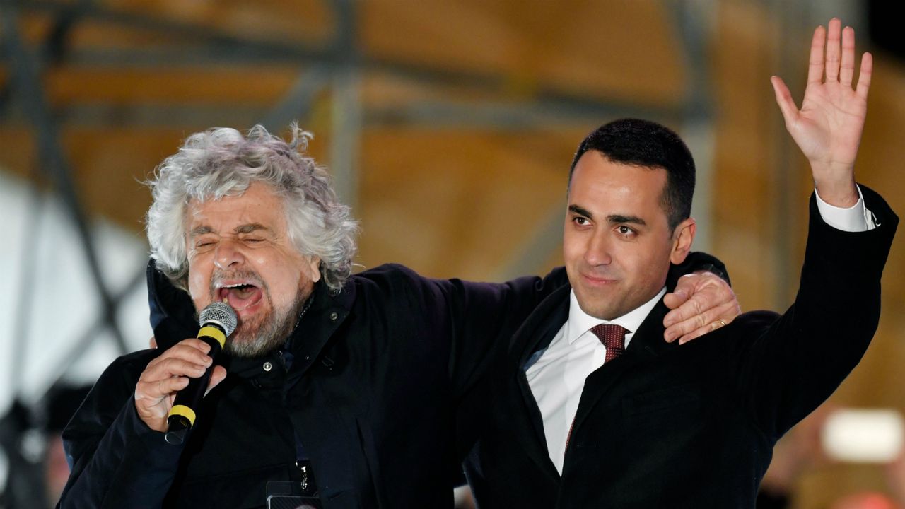 Five Star Movement, Grillo, Maio