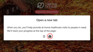 Tab for a Cause prompt explaining how the programme works