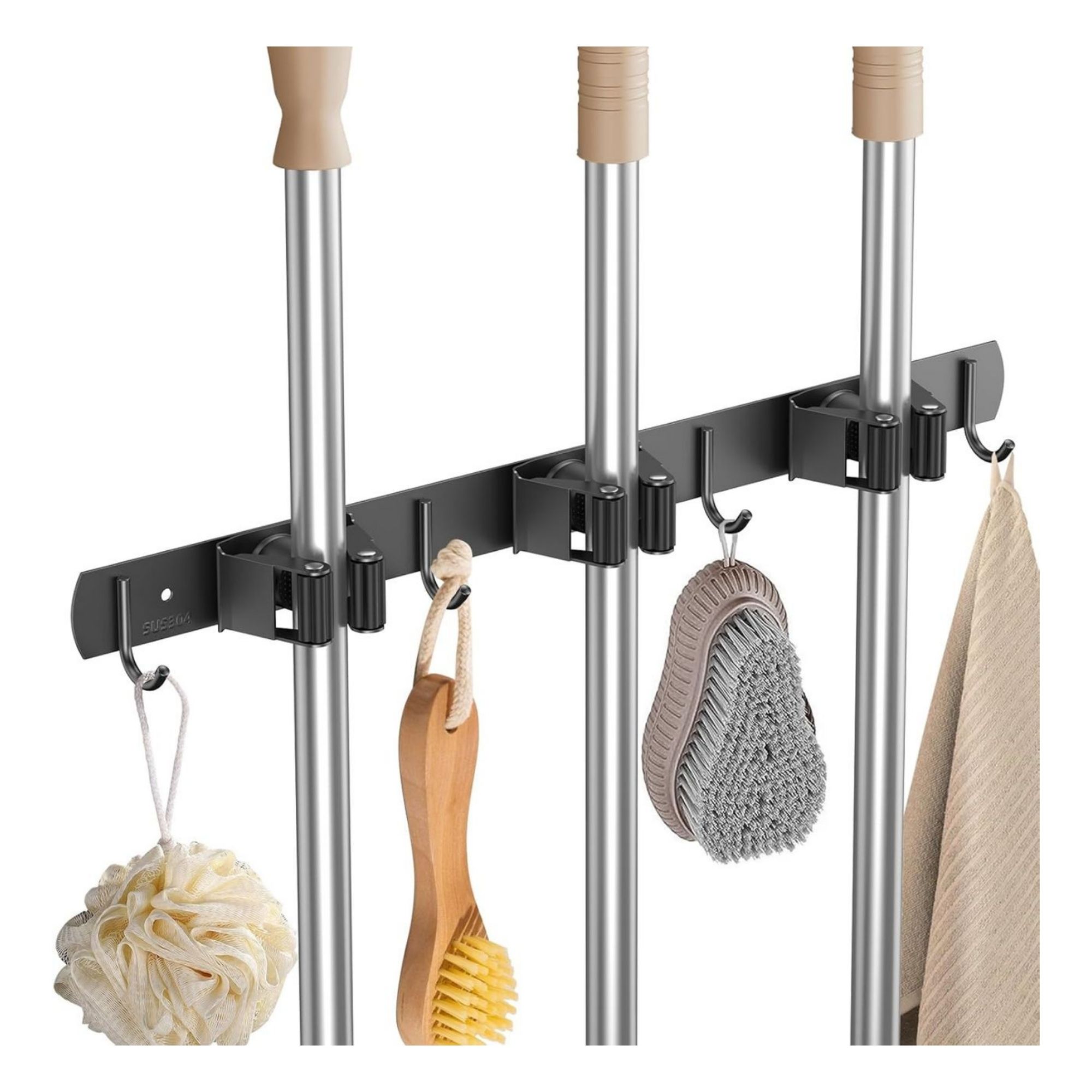 3 Position Wall Mounted Mop Holder