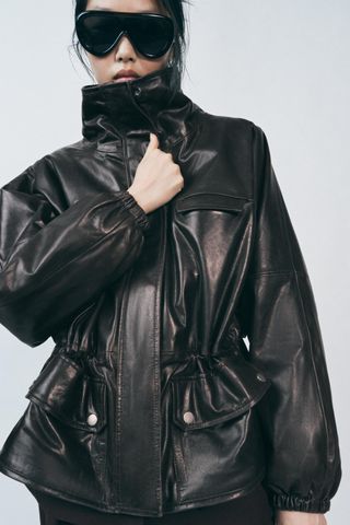 100% Leather Jacket Zw Collection