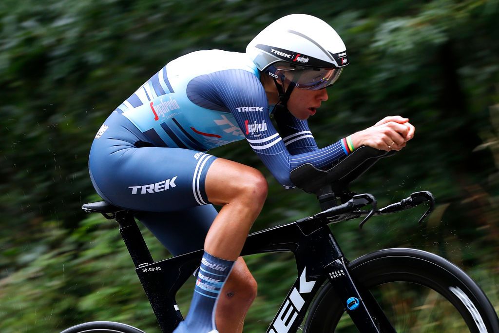 GENNEP NETHERLANDS AUGUST 26 Ellen Van Dijk of Netherlands and Team Trek Segafredo during the 23rd Simac Ladies Tour 2021 Stage 2 a 222km Individual Time Trial stage from Gennep to Gennep SLT2021 UCIWWT on August 26 2021 in Gennep Netherlands Photo by Bas CzerwinskiGetty Images