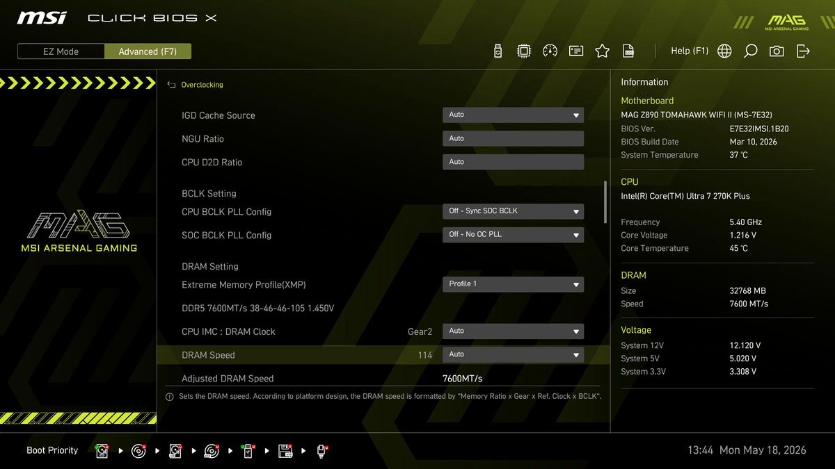 MSI MAG Z890 Tomahawk Wifi II