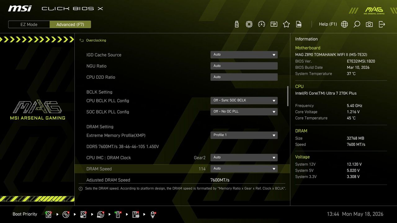 MSI MAG Z890 Tomahawk Wifi II
