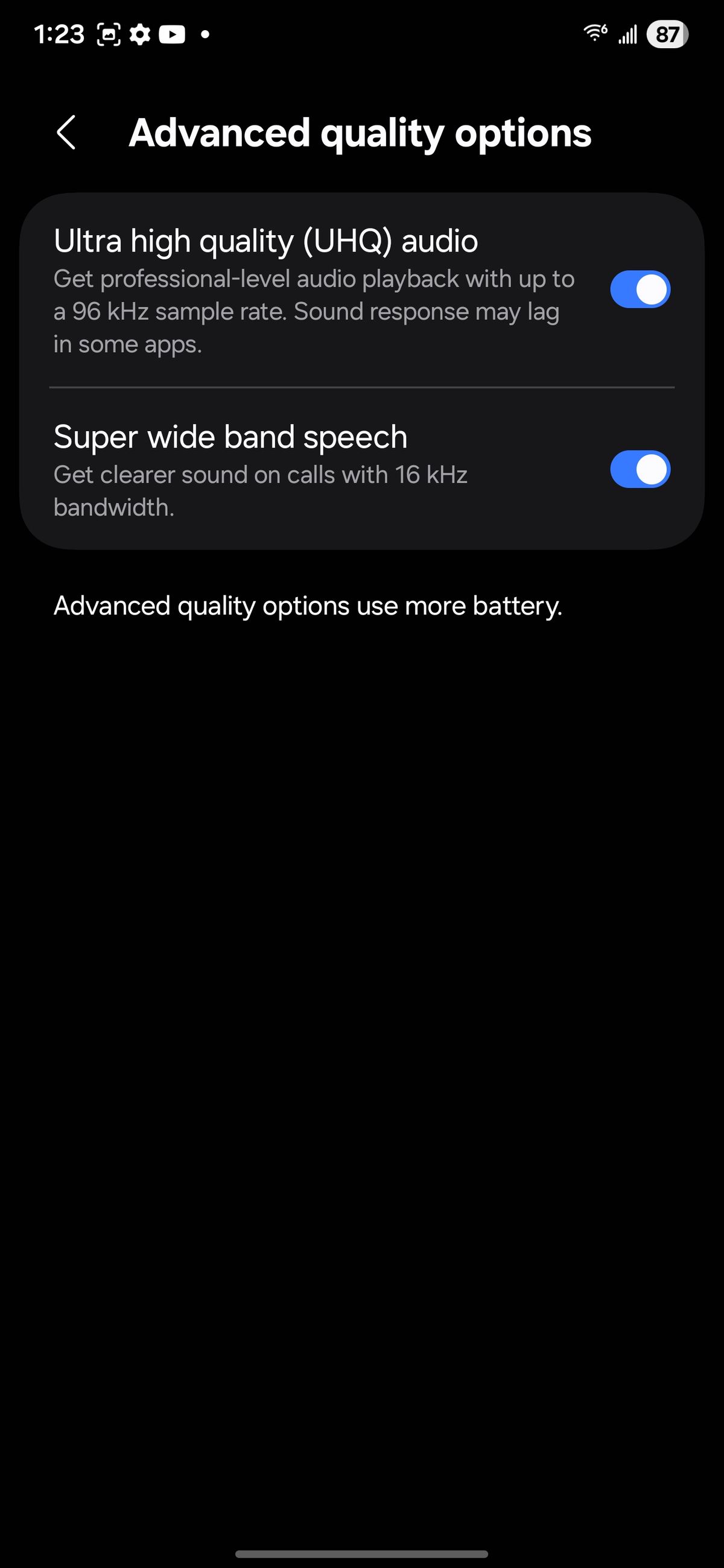 Samsung Galaxy Buds 4 Pro settings and Wearables app