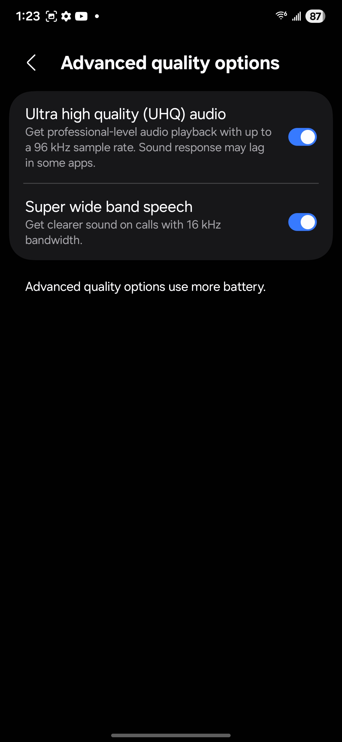 Samsung Galaxy Buds 4 Pro settings and Wearables app