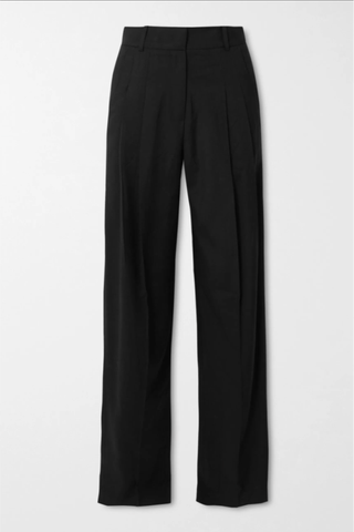 The Frankie Shop Gelso Pleated TENCEL-Blend Straight-Leg Pants