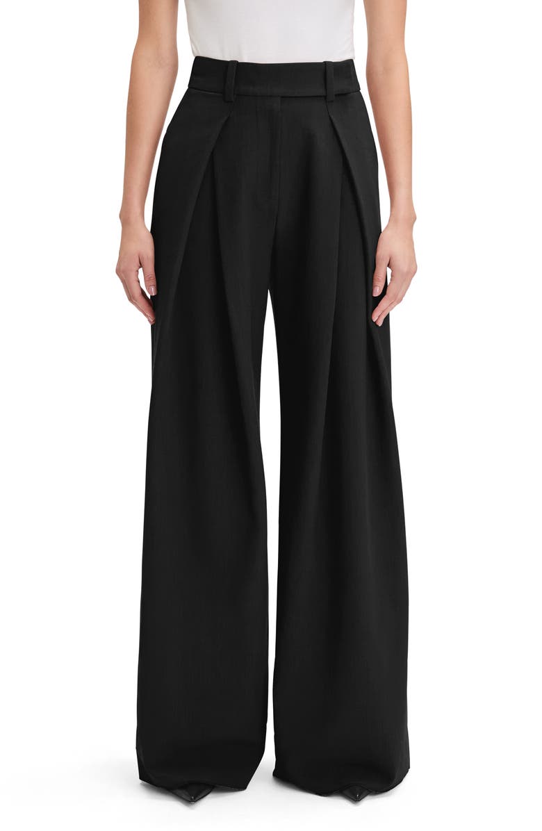 Pleated Wide Leg Pants