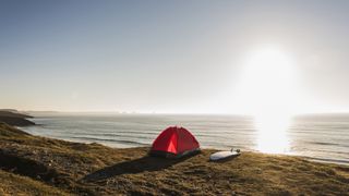 A tent at the beach