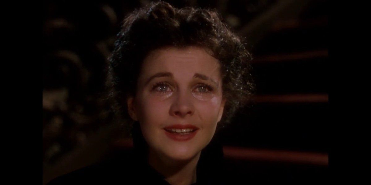 Gone With The Wind Vivian Leigh crying on the staircase