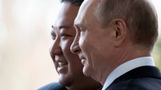 Vladimir Putin and Kim Jong Un in Vladivostok on 25 April 2019